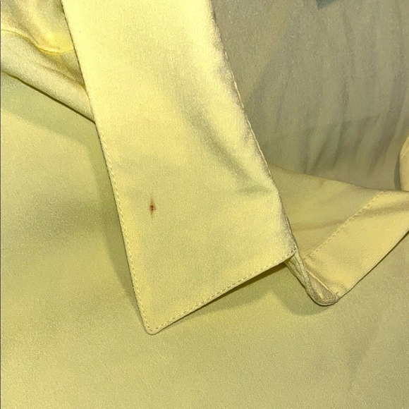 Attention Yellow Sleeveless Button Down Shirt Size XL - Picture 4 of 9